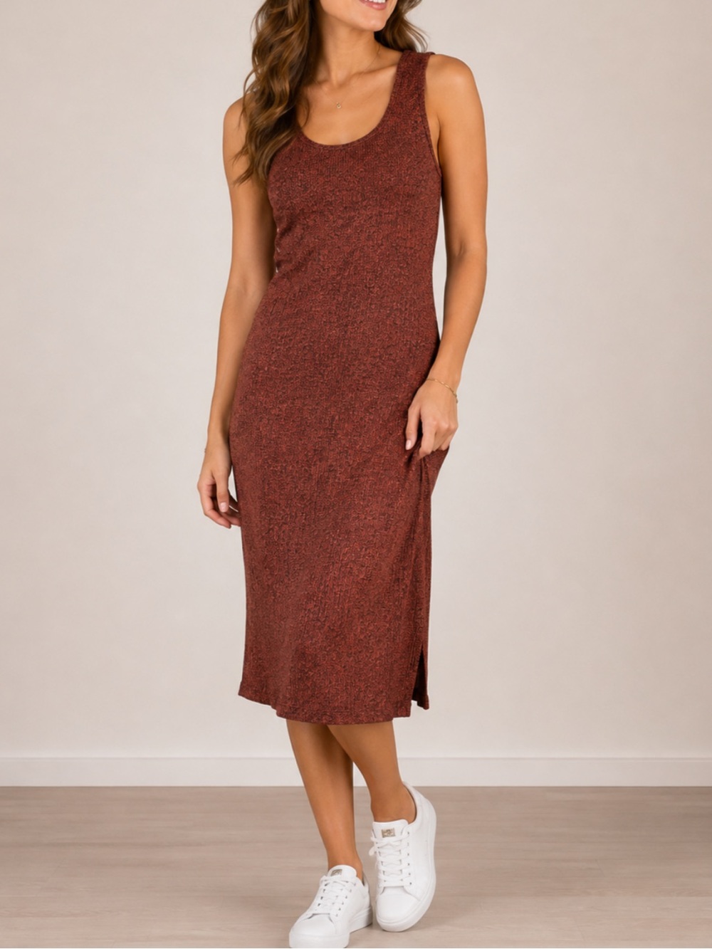 I Jeans by Buffalo Heather Amber Glow Tank Top Maxi Dress Sz S